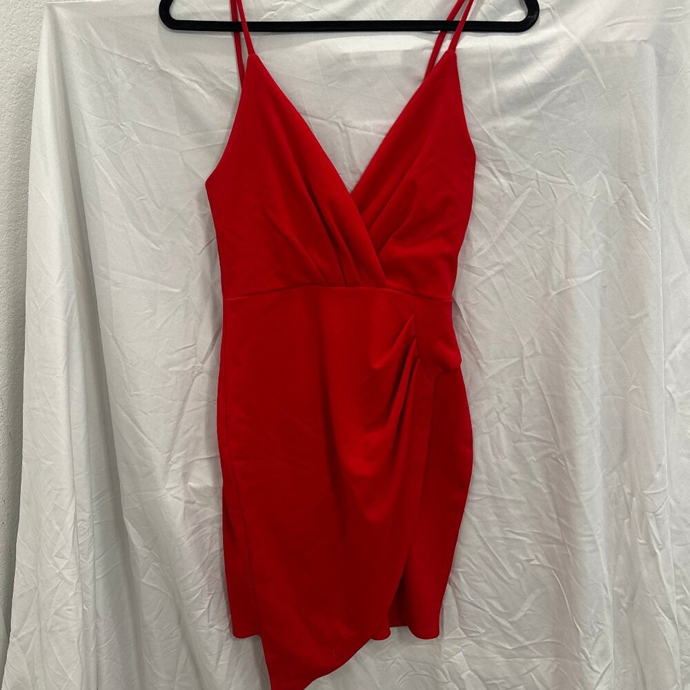 Red Spaghetti Strap Dress